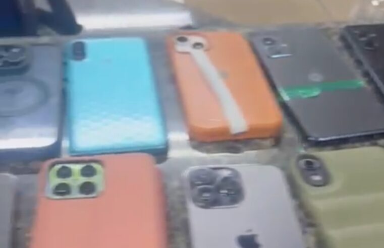 17 celulares recuperados, 9 presos