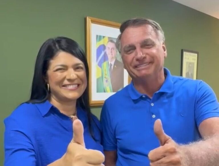 Alana Passos gravou vídeo com Bolsonaro e mostra-se alinhada com ex-presidente